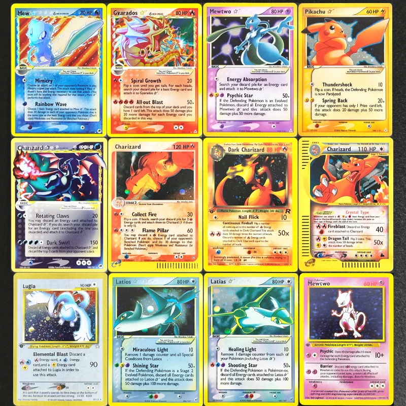 DIY Proxy PTCG BKM English Mewtwo Star Charizard Gyarados Mew Latias Latios Pikachu Lugia Коллекционная карта для хобби Игрушка
DIY Proxy PTCG BKM English Mewtwo Star Charizard Gyarados Mew Latias Latios Pikachu Lugia Коллекционная карта для хобби Игрушка