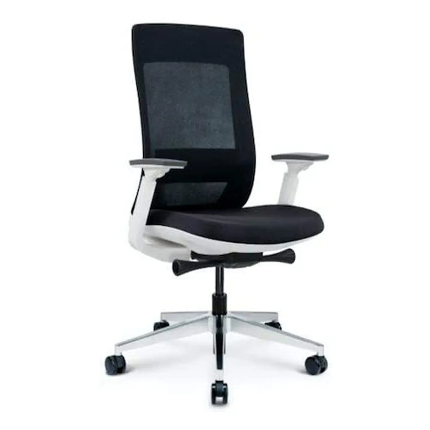 Black Mesh High-Back Office Chair With Weight Balance Tilt Height Adjustment White Frame, Customized
Black Mesh High-Back Office Chair With Weight Balance Tilt Height Adjustment White Frame, Customized