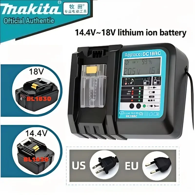 Original Makita charger DC18RC 3A Li-ion compatible with 14.4V 18V LXTBL1815 BL1860 BL1430 BL1450 Makita 18v Batteries charger
Original Makita charger DC18RC 3A Li-ion compatible with 14.4V 18V LXTBL1815 BL1860 BL1430 BL1450 Makita 18v Batteries charger