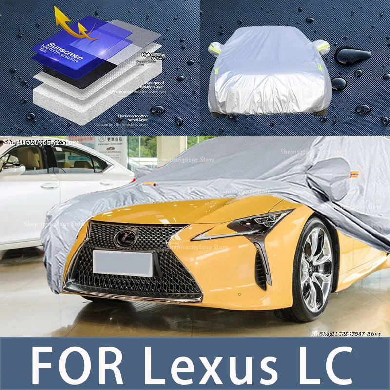 For LEXUS LC Outdoor Protection Full Car Covers Snow Cover Sunshade Waterproof Dustproof Exterior Car accessories
For LEXUS LC Outdoor Protection Full Car Covers Snow Cover Sunshade Waterproof Dustproof Exterior Car accessories