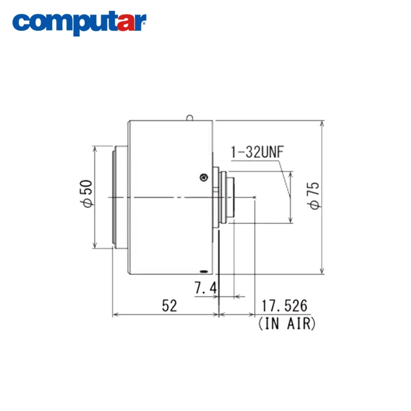 Computar VL7531U-MPZ 20MP 1" 75mm Electric Focusing Electric Aperture C-Mount Fixed Focus Lent
Computar VL7531U-MPZ 20MP 1" 75mm Electric Focusing Electric Aperture C-Mount Fixed Focus Lent