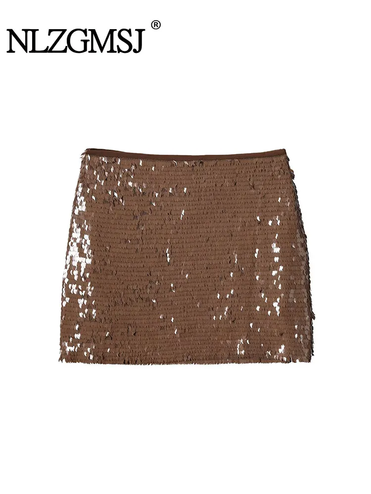 NLZGMSJ Women's Vintage Casual Chic Skirt Solid Sequin Short Mini Zipper Skirt New Fashion Holiday Skirt
NLZGMSJ Women's Vintage Casual Chic Skirt Solid Sequin Short Mini Zipper Skirt New Fashion Holiday Skirt