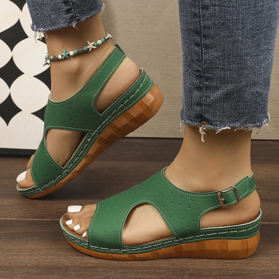 2026 New Women Sandals Lightweight Slip-On Shoes Ladies Platform Fashion Sandals Hollow Out Buckle Roman Style Shoes Women
2026 New Women Sandals Lightweight Slip-On Shoes Ladies Platform Fashion Sandals Hollow Out Buckle Roman Style Shoes Women
