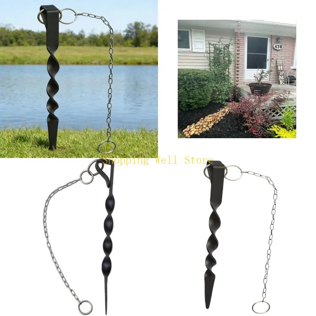 KX4B Protective Finish Dark Rain Chain Ground Stake With Curved Tip And Durable Metal Build For Outdoor Placement
KX4B Protective Finish Dark Rain Chain Ground Stake With Curved Tip And Durable Metal Build For Outdoor Placement