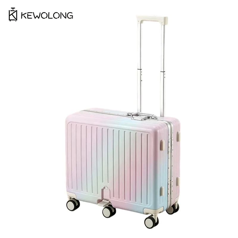 Gradient Color Aluminum Frame Kids Spinner Suitcase, Lightweight Durable Ride-On Carry On for Children, Smooth Rolling Luggage
Gradient Color Aluminum Frame Kids Spinner Suitcase, Lightweight Durable Ride-On Carry On for Children, Smooth Rolling Luggage