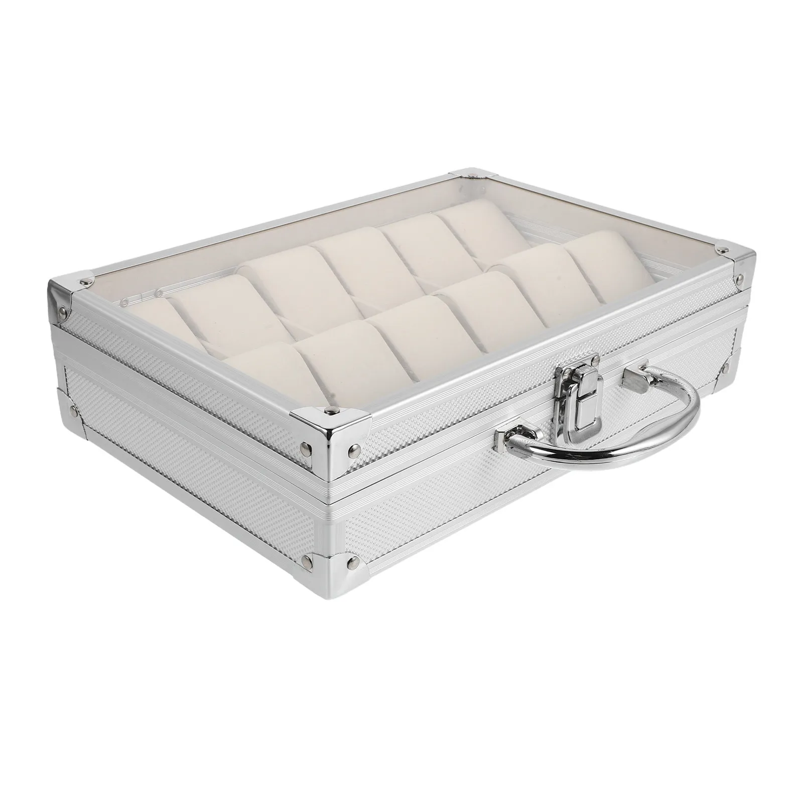 12 Slot Aluminum Alloy Watch Box Organizer Men Watch Storage Case Transparent Display Holder Travel Jewelry Organizer
12 Slot Aluminum Alloy Watch Box Organizer Men Watch Storage Case Transparent Display Holder Travel Jewelry Organizer