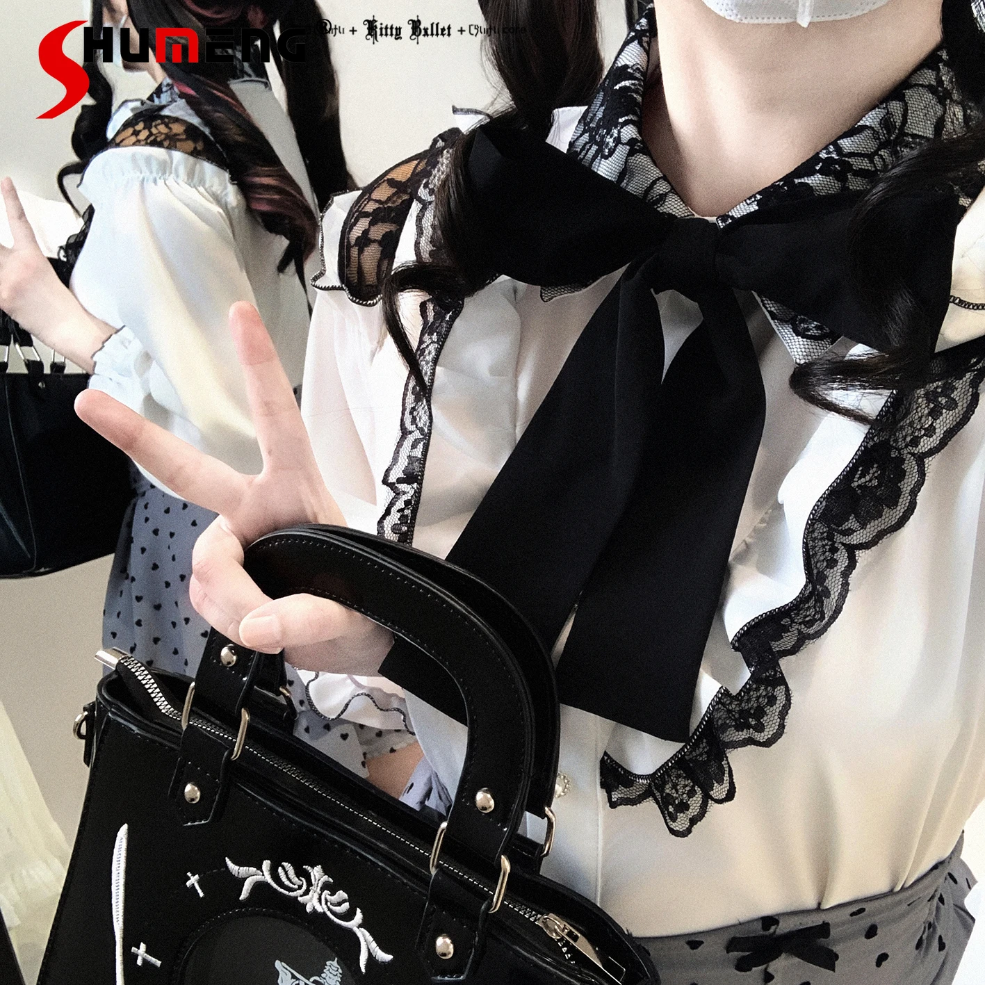 Весенне-осенние новые красные рубашки с длинными рукавами в стиле Лолиты для девочек, милые милые кружевные блузки с открытыми плечами и бантом, женские японские топы Mine
Весенне-осенние новые красные рубашки с длинными рукавами в стиле Лолиты для девочек, милые милые кружевные блузки с открытыми плечами и бантом, женские японские топы Mine