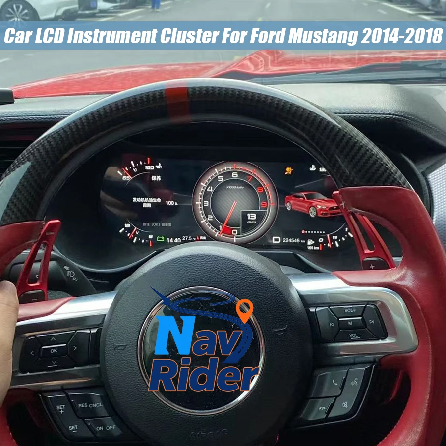 12.3inch Linux Carplay For Ford Mustang 2014-2018 Car Dashboard Cluster Digital LCD Instrument Panel Virtual Cockpit Speedometer
12.3inch Linux Carplay For Ford Mustang 2014-2018 Car Dashboard Cluster Digital LCD Instrument Panel Virtual Cockpit Speedometer