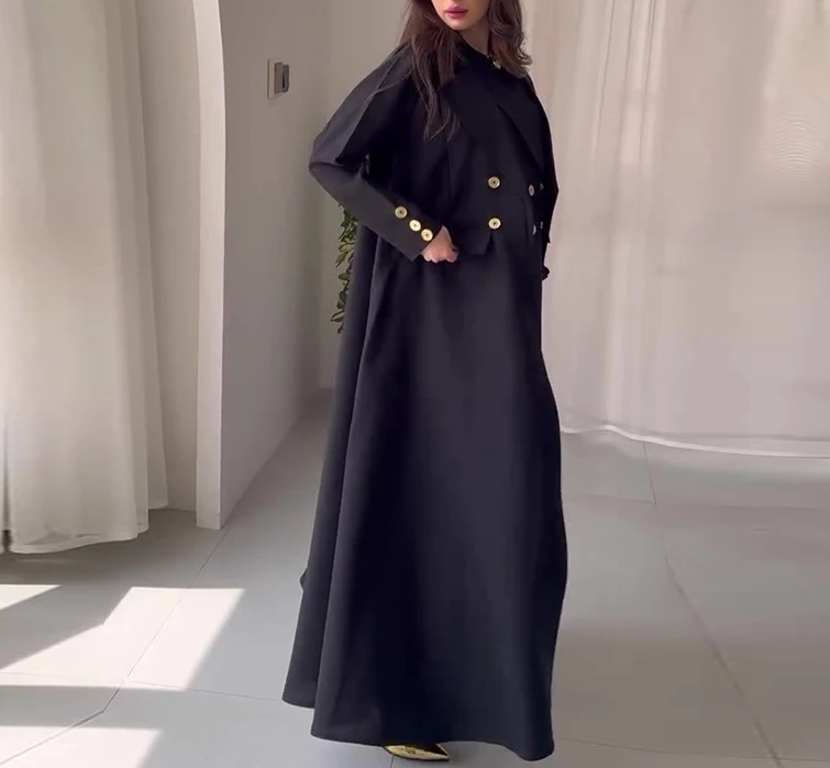 Women's fashionable and elegant temperament, British style lapel slim fit mid length coat, winter new women's clothing
Women's fashionable and elegant temperament, British style lapel slim fit mid length coat, winter new women's clothing