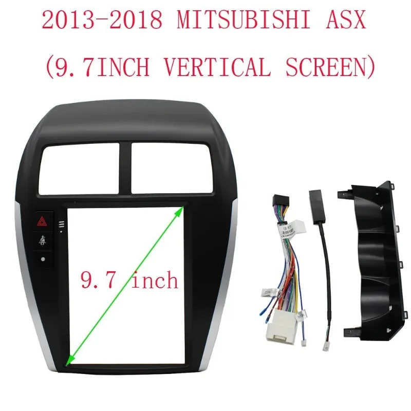 For 2013-2018 MITSUBISHI ASX (9.7INCH, VERTICAL SCREEN) Car Stereo Radio Frame Adaptador Fascia Android DVD MP5 Panel cable Set
For 2013-2018 MITSUBISHI ASX (9.7INCH, VERTICAL SCREEN) Car Stereo Radio Frame Adaptador Fascia Android DVD MP5 Panel cable Set
