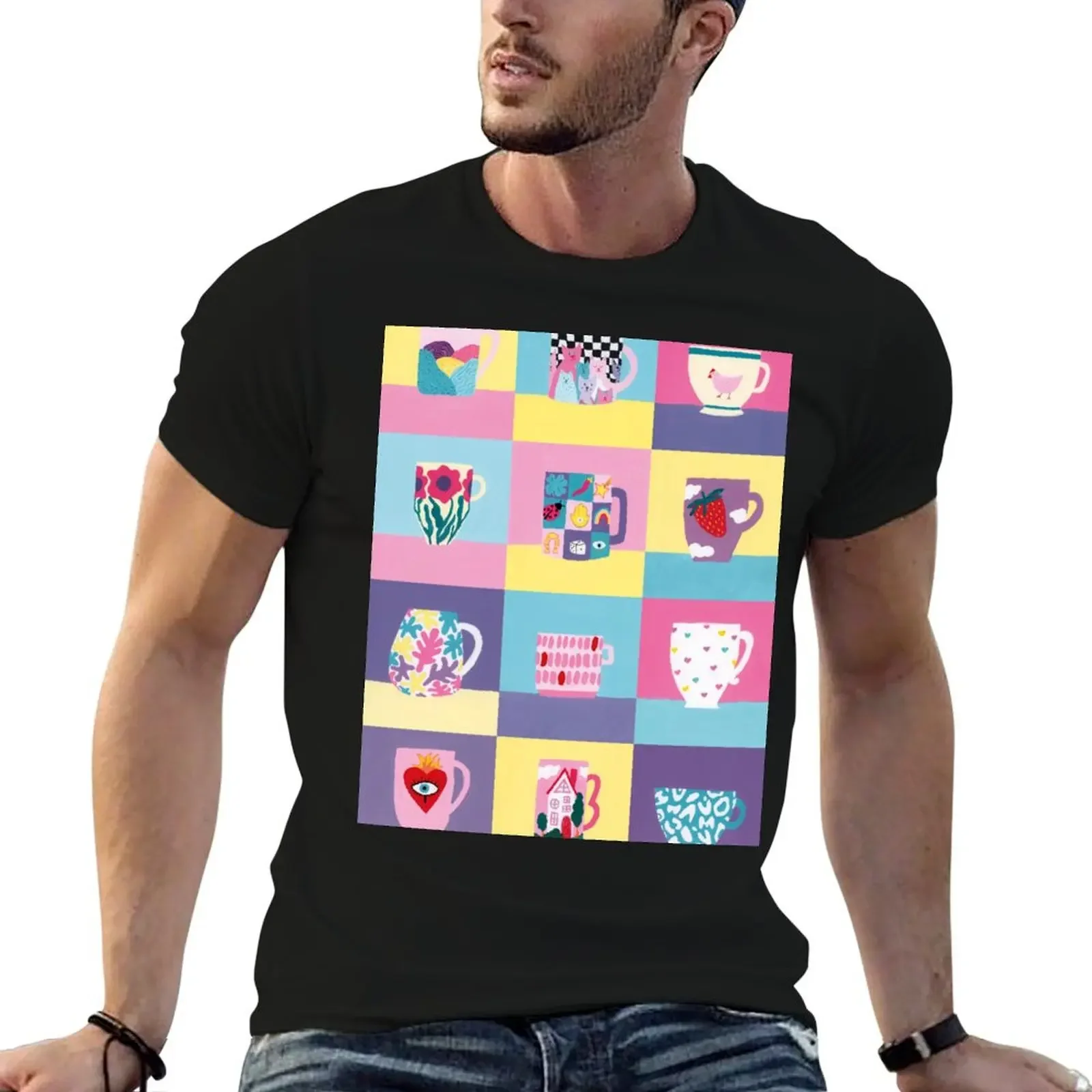 Mugs poster in pastel colors T-Shirt plus sizes customs design your own Blouse graphic tee shirt mens fashion
Mugs poster in pastel colors T-Shirt plus sizes customs design your own Blouse graphic tee shirt mens fashion