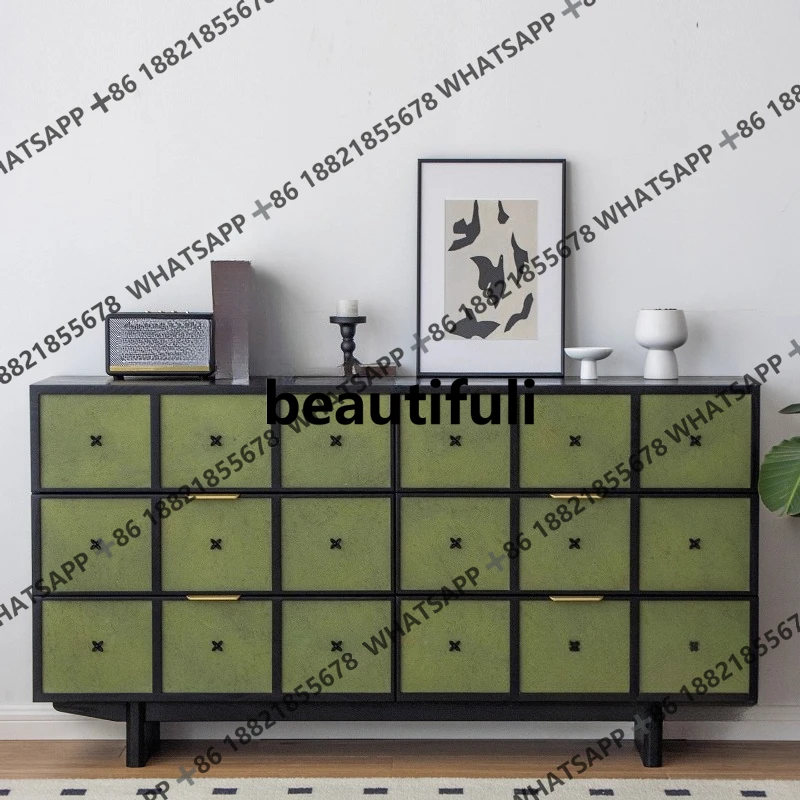 French vintage chest ash wood, black and green storage cabinet bedroom living room locker
French vintage chest ash wood, black and green storage cabinet bedroom living room locker