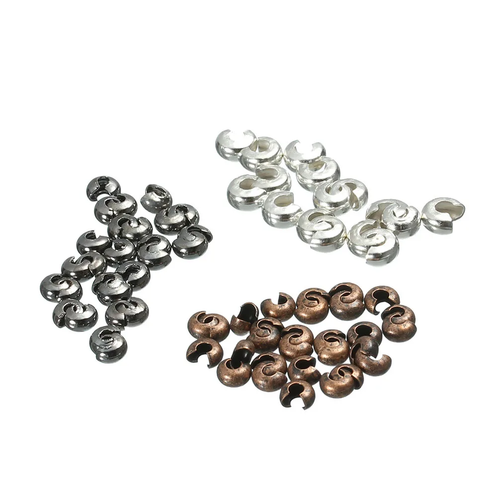 300 Pcs Flat Fixed Tube Crimp Beads DIY Positioning Loose Spacer Ends Caps Jewelry Making Beads Craft Project Supplies
300 Pcs Flat Fixed Tube Crimp Beads DIY Positioning Loose Spacer Ends Caps Jewelry Making Beads Craft Project Supplies