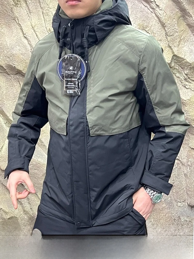 Мужская уличная куртка с пуховым наполнителем, защита от холода, высокое качество, стандартный крой, длинный рукав, застежка-молния, теплая
Мужская уличная куртка с пуховым наполнителем, защита от холода, высокое качество, стандартный крой, длинный рукав, застежка-молния, теплая