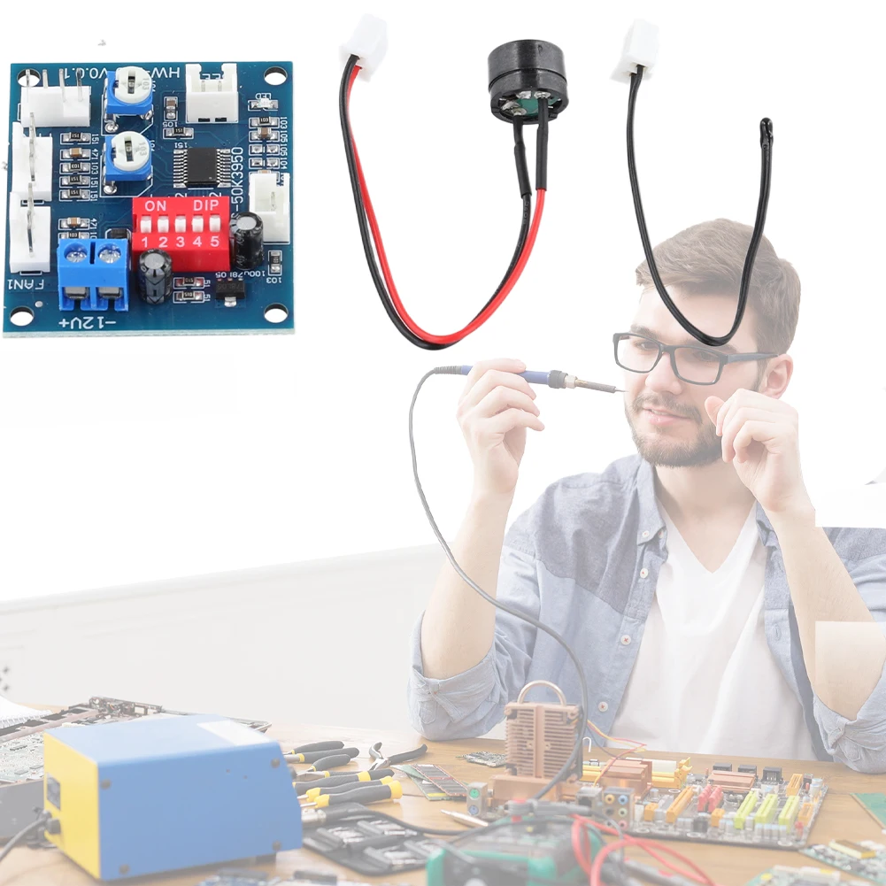 4-проводной модуль контроля температуры вентилятора высокой температуры ШИМ ПК ЦП Высокотемпературная сигнализация Модуль контроллера скорости вентилятора 50K
4-проводной модуль контроля температуры вентилятора высокой температуры ШИМ ПК ЦП Высокотемпературная сигнализация Модуль контроллера скорости вентилятора 50K