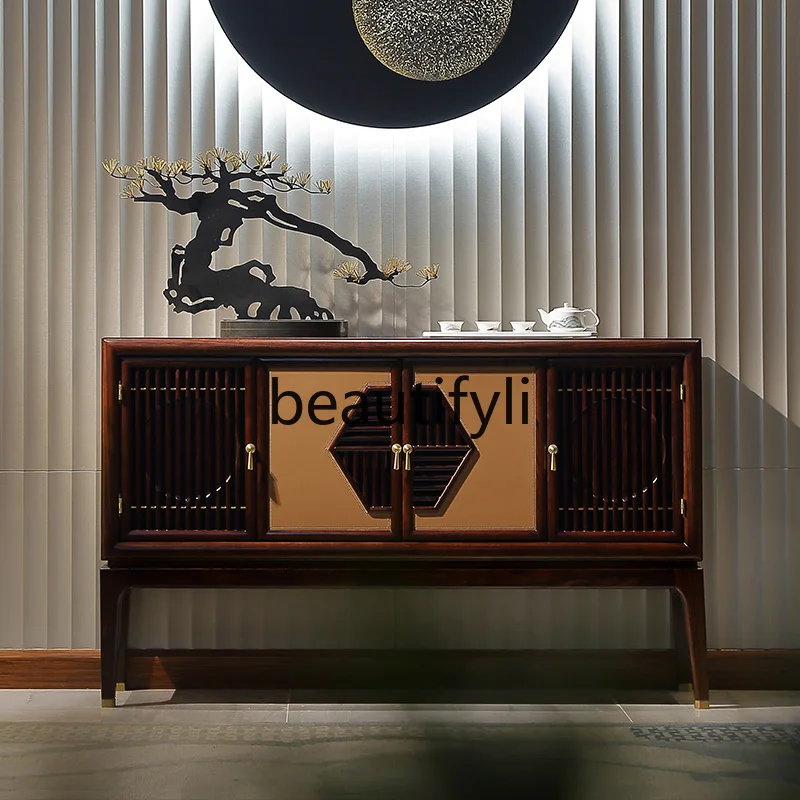 New Chinese Style Solid Wood Sideboard Modern Simple Chinese Style Storage Dining Room Home Ebony Wood
New Chinese Style Solid Wood Sideboard Modern Simple Chinese Style Storage Dining Room Home Ebony Wood