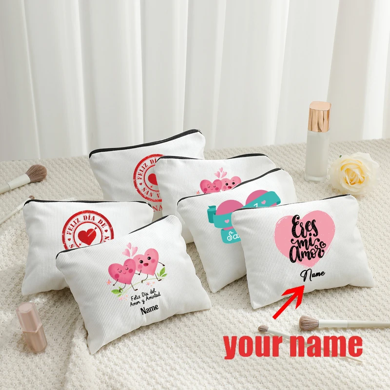 Feliz Dia Del Amor Y Amintad индивидуальное имя косметичка дорожная сумка для хранения туалетных принадлежностей цветной блок модный клатч индивидуальный подарок
Feliz Dia Del Amor Y Amintad индивидуальное имя косметичка дорожная сумка для хранения туалетных принадлежностей цветной блок модный клатч индивидуальный подарок