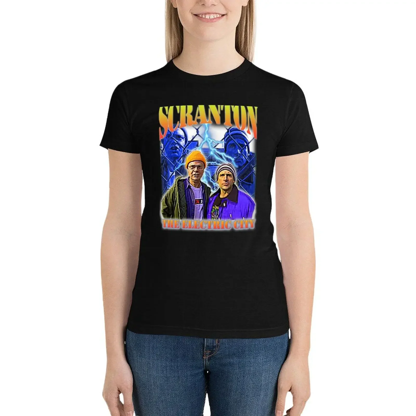 Scranton: The Electric City T-Shirt summer clothes plus size tops cute tops Female clothing white t shirts for Women
Scranton: The Electric City T-Shirt summer clothes plus size tops cute tops Female clothing white t shirts for Women