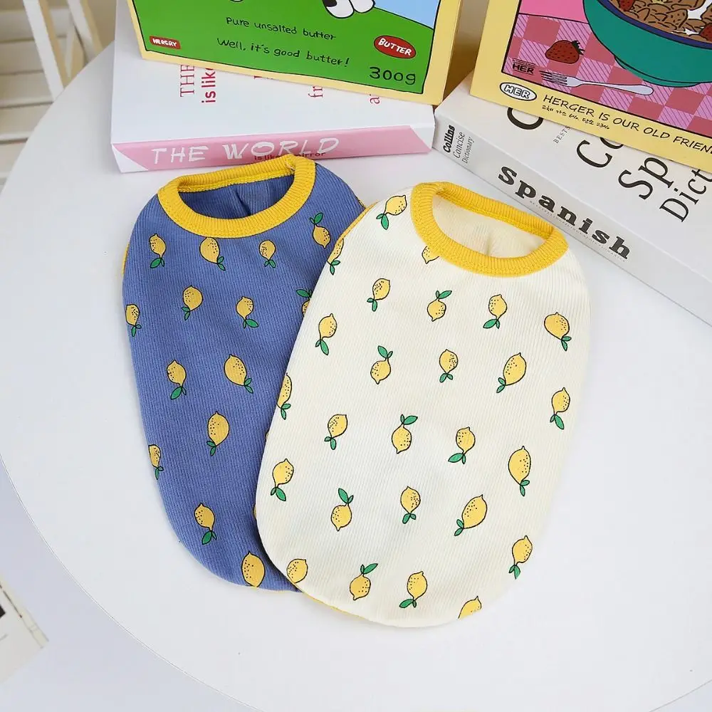 Pullover Costumes Lemon Pattern Dog Clothes Cute Soft Cat Vest Breathable Fashion Pet Shirt Puppy
Pullover Costumes Lemon Pattern Dog Clothes Cute Soft Cat Vest Breathable Fashion Pet Shirt Puppy