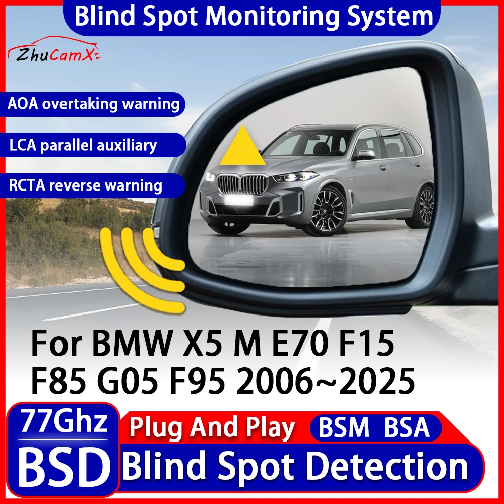 ZhuCamX Car BSD Blind Spot Detection Monitoring Warning System Change Lane Assistance For BMW X5 M E70 F15 F85 G05 F95 2006~2025
ZhuCamX Car BSD Blind Spot Detection Monitoring Warning System Change Lane Assistance For BMW X5 M E70 F15 F85 G05 F95 2006~2025