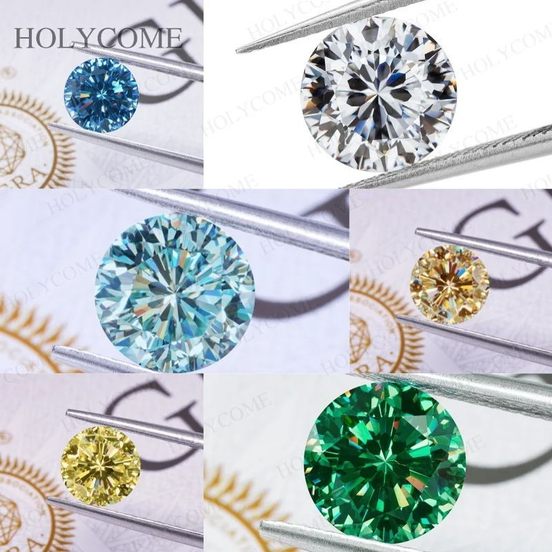 Moissanite Gemstone Round Colorful 9 Hearts &1 Flower Cut VVS1 Loose Diamond Beads for Fine Jewelry Rings Necklace Making Design
Moissanite Gemstone Round Colorful 9 Hearts &1 Flower Cut VVS1 Loose Diamond Beads for Fine Jewelry Rings Necklace Making Design