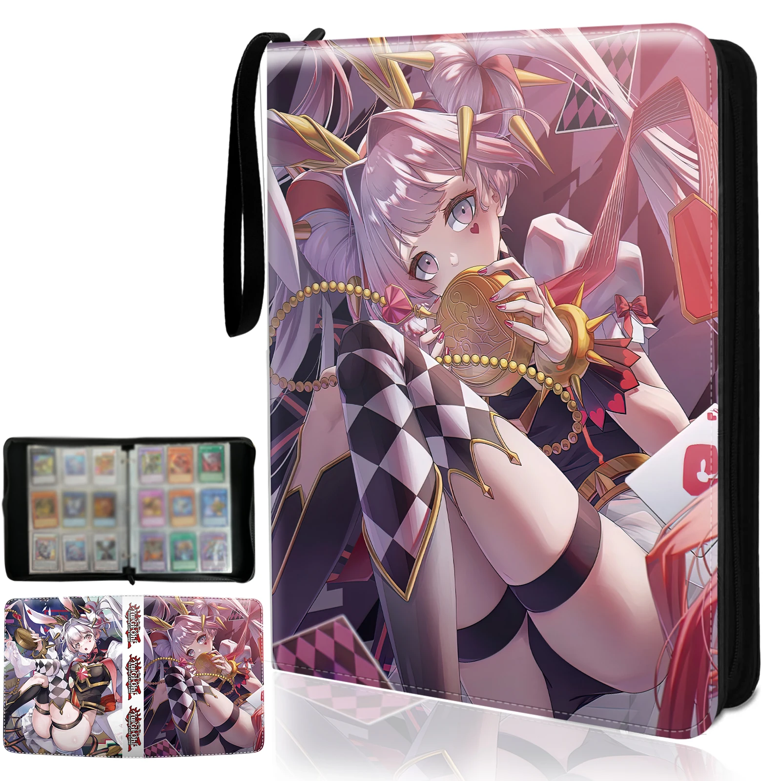 Trading Yugioh Card Binder Fits 900 Cards Card Collector Album Holder,with 50 Removable Sleeves Toys Gifts for Boys Girls
Trading Yugioh Card Binder Fits 900 Cards Card Collector Album Holder,with 50 Removable Sleeves Toys Gifts for Boys Girls