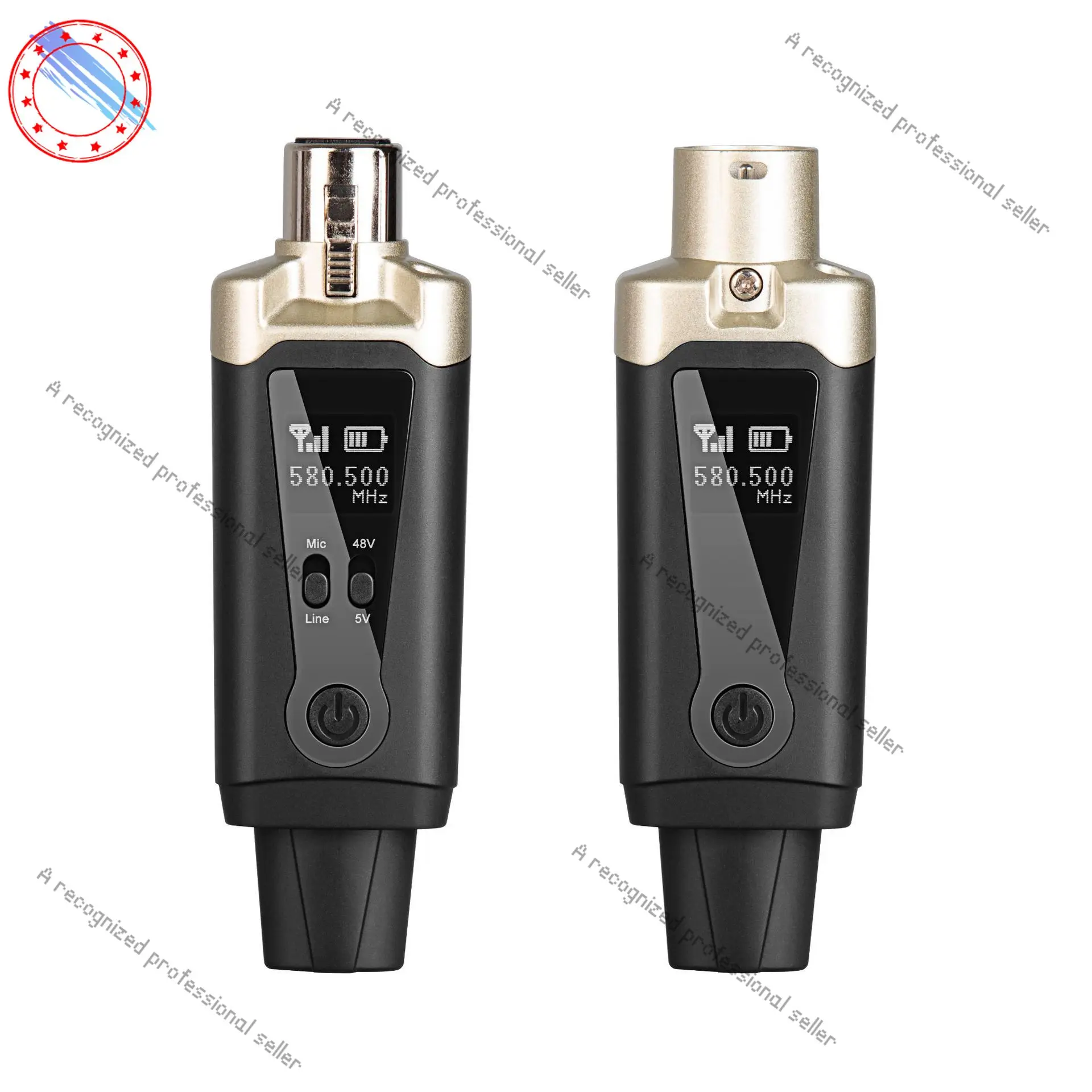 Microphone Wireless Transmitter and Receiver System,universal for Wired Musical Instrument Conferences, Capacitor 5V/dynamic 48V
Microphone Wireless Transmitter and Receiver System,universal for Wired Musical Instrument Conferences, Capacitor 5V/dynamic 48V