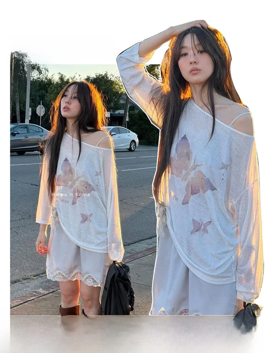 Hanna Fletta Print Long Sleeve Loose Women's T-shirt Casual Style Spring Autumn Comfortable Loose Cover up Top
Hanna Fletta Print Long Sleeve Loose Women's T-shirt Casual Style Spring Autumn Comfortable Loose Cover up Top