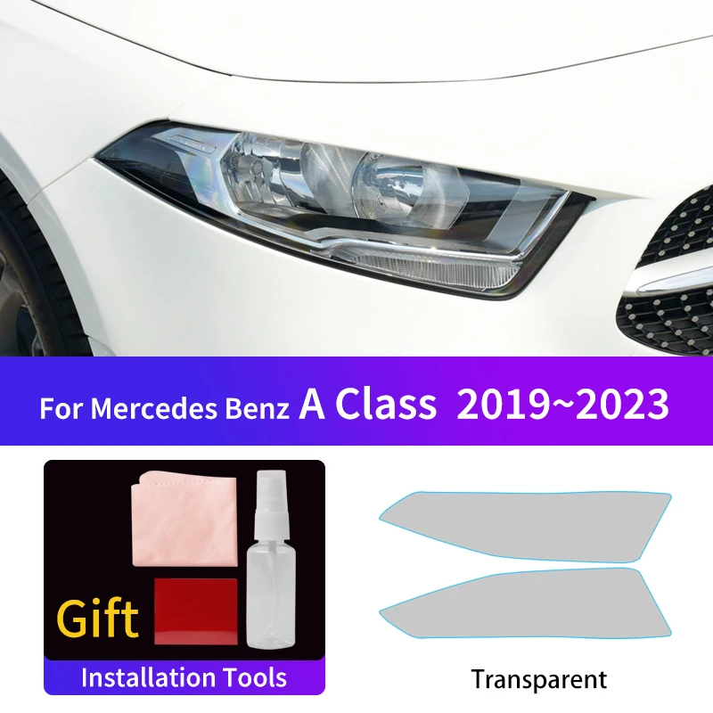 Suitable for Mercedes-Benz A Class 2019~2023 car headlight fog tail light film,Color changing film protective stickers
Suitable for Mercedes-Benz A Class 2019~2023 car headlight fog tail light film,Color changing film protective stickers