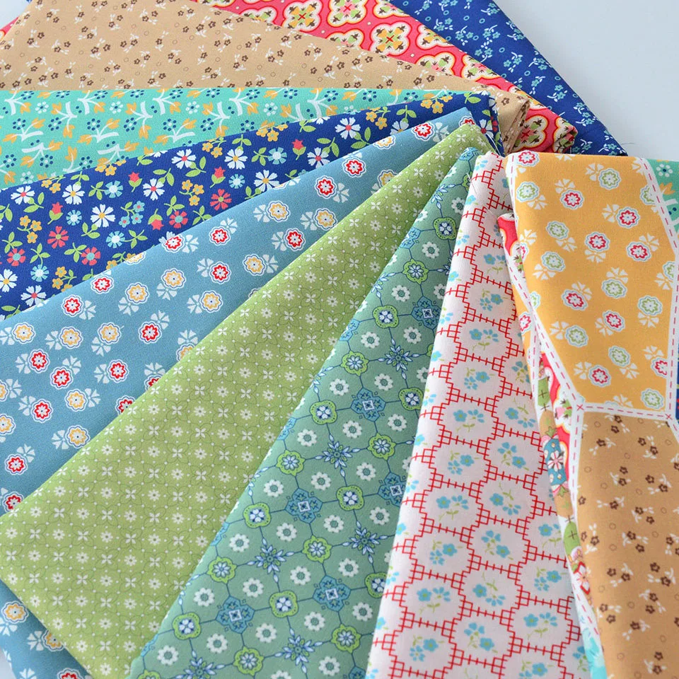 20s Retro Thick Pure Cotton Fabric Floral Patchwork DIY Cotton Fabric Clothing Home Decor Bag Sewing Cloth tissu tela
20s Retro Thick Pure Cotton Fabric Floral Patchwork DIY Cotton Fabric Clothing Home Decor Bag Sewing Cloth tissu tela