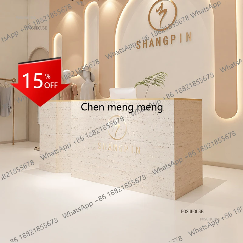 zS173Nordic High-end Reception Desk Bar Reception Counter Desk Light Luxury Designer Clothing Store Beauty Salon Small Shop
zS173Nordic High-end Reception Desk Bar Reception Counter Desk Light Luxury Designer Clothing Store Beauty Salon Small Shop