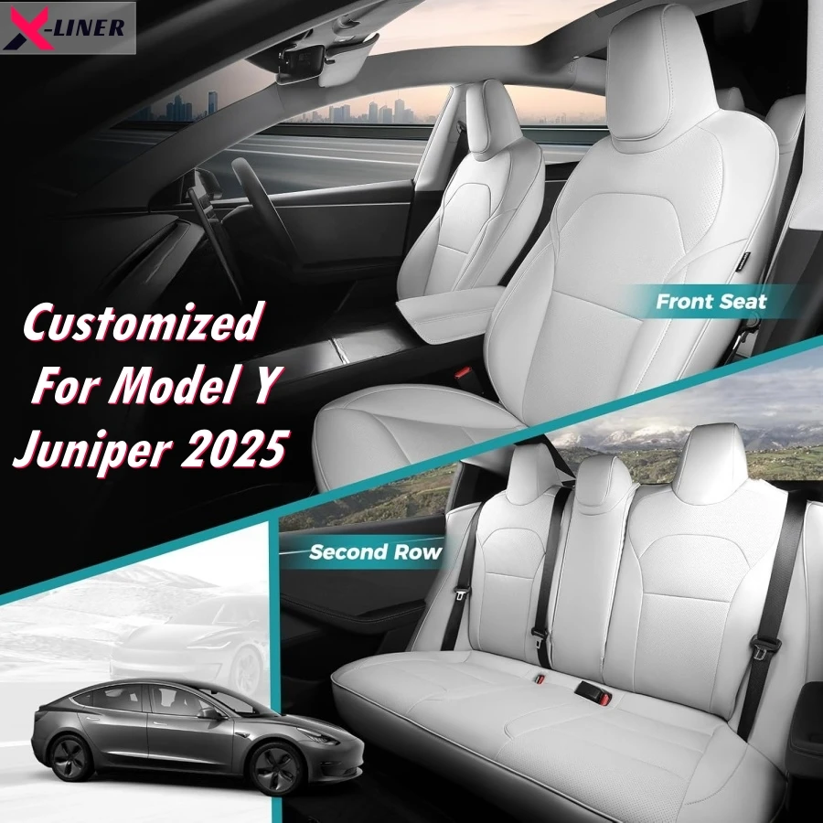 Customized Seat Cover for Tesla Model Y Juniper 2025 Front & Rear Seat Cover Protector Full Set Nappa Faux Leather Replacement
Customized Seat Cover for Tesla Model Y Juniper 2025 Front & Rear Seat Cover Protector Full Set Nappa Faux Leather Replacement