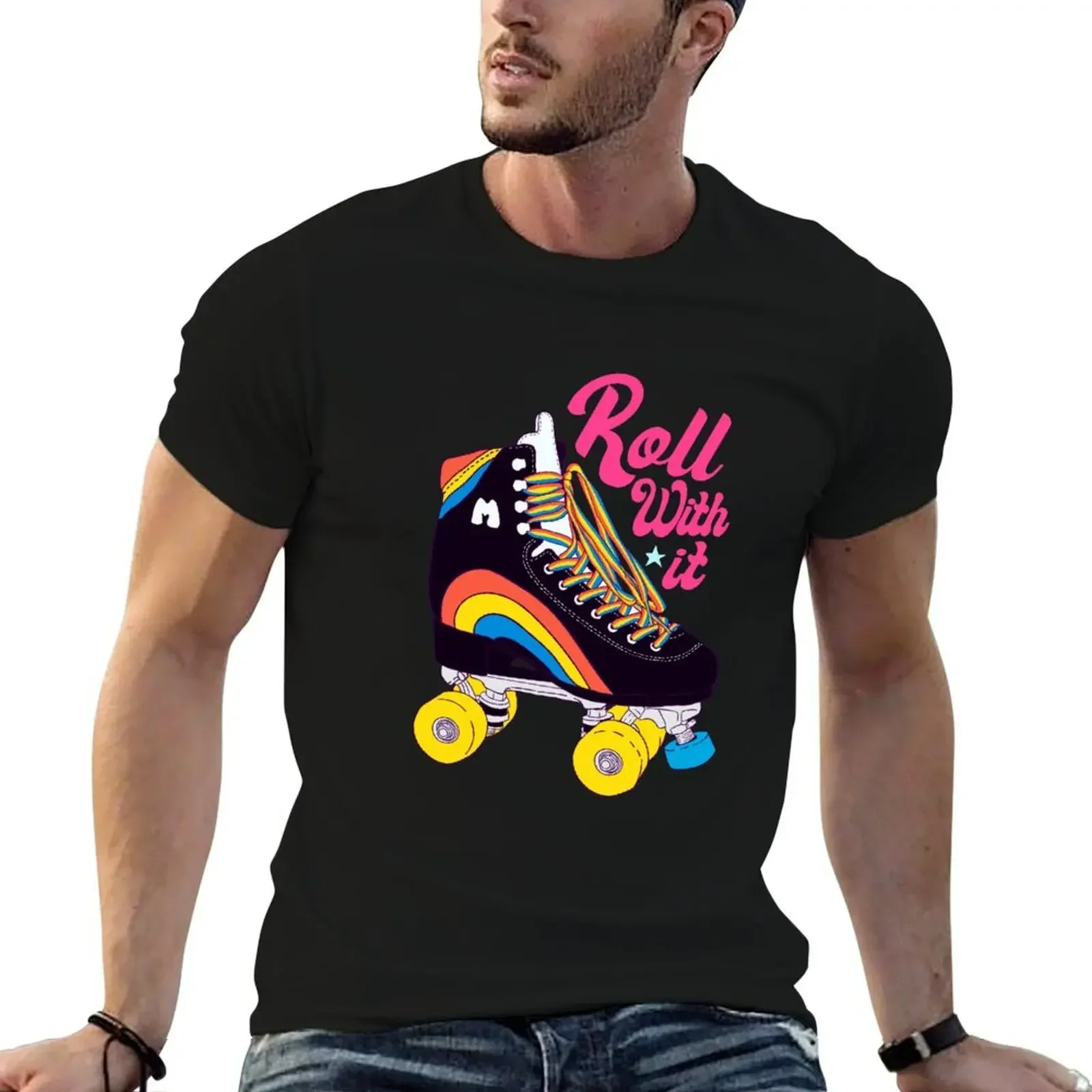 Roll with it - Vintage Rainbow Roller T-Shirt new gifts and t-shirts quick-drying shirts men graphic
Roll with it - Vintage Rainbow Roller T-Shirt new gifts and t-shirts quick-drying shirts men graphic