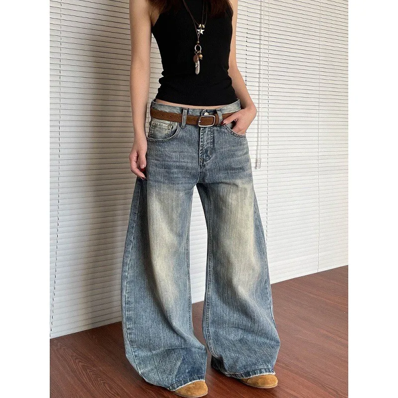 Retro American Waed Knife Jeans Women Loose Versatile Slimming High Waist Wide Leg Long Trousers Trendy Straight Cut
Retro American Waed Knife Jeans Women Loose Versatile Slimming High Waist Wide Leg Long Trousers Trendy Straight Cut