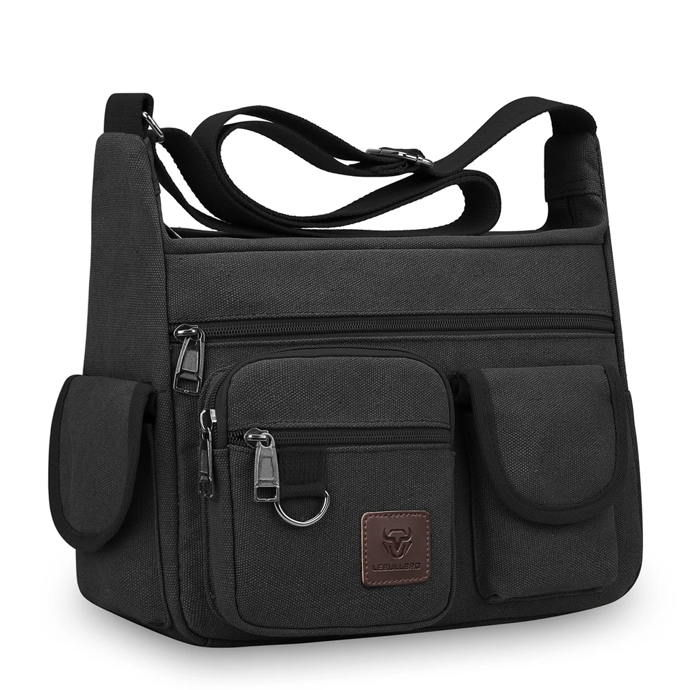 LEBULLBRO Men Retro Canvas Messenger Bags Book Bags School 13inch Shoulder Bag
LEBULLBRO Men Retro Canvas Messenger Bags Book Bags School 13inch Shoulder Bag