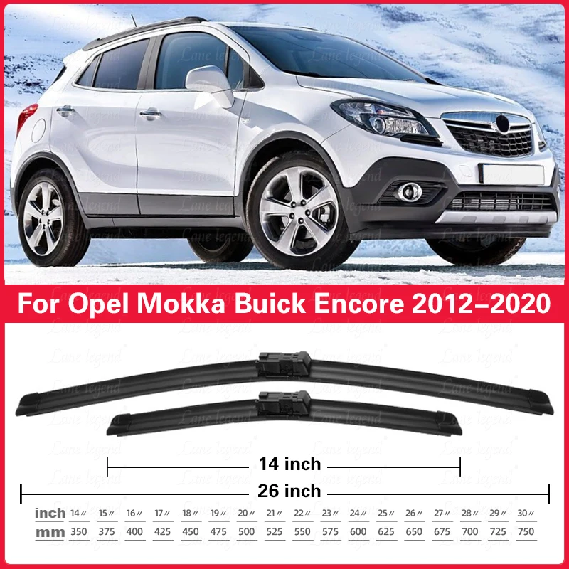 Wiper Front Wiper Blades For Opel Mokka Buick Encore 2012-2020 2013 2014 2015 2016 Windshield Windscreen Front Window 26"+14"
Wiper Front Wiper Blades For Opel Mokka Buick Encore 2012-2020 2013 2014 2015 2016 Windshield Windscreen Front Window 26"+14"