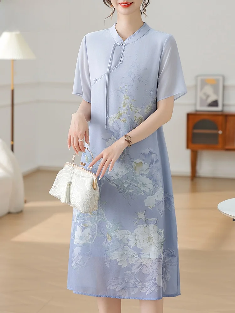 New Chinese Sle Summer Dr for Mom Faionable Loose Fit ort Sve Midi Skirt Polyester Blend Comfortable Women's Clot...
New Chinese Sle Summer Dr for Mom Faionable Loose Fit ort Sve Midi Skirt Polyester Blend Comfortable Women's Clot...