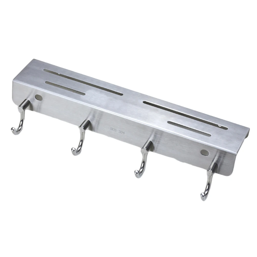 Stainless Steel Holder Storage Rack Shelf 4 Hooks Tools Hanger Knive Stand Accessories Kitchen Storage
Stainless Steel Holder Storage Rack Shelf 4 Hooks Tools Hanger Knive Stand Accessories Kitchen Storage