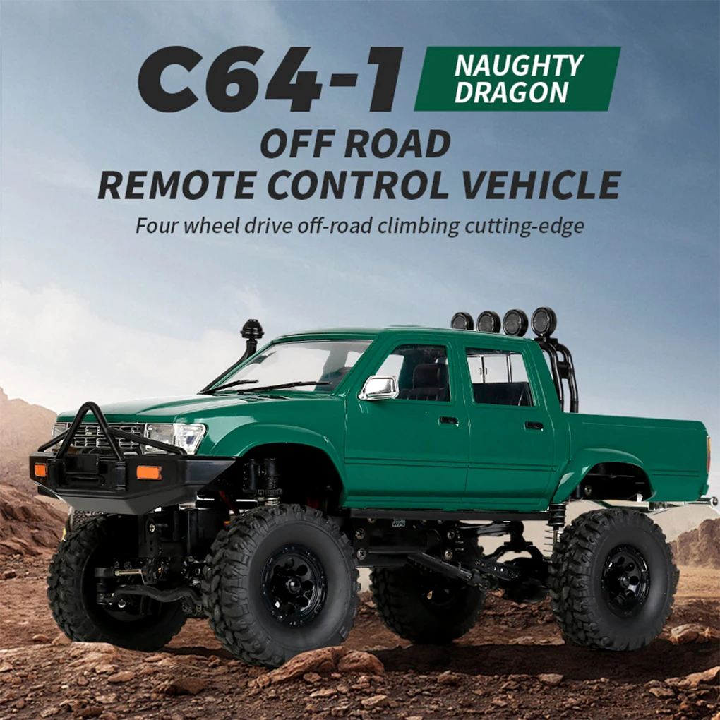 RC Car WPL C64-1 1/16 RC CAR 2.4Gh Full Scale 4WD Climbing Car Off Road Vehicle Pickup Truck W/ LED Lights Children RC Toy
RC Car WPL C64-1 1/16 RC CAR 2.4Gh Full Scale 4WD Climbing Car Off Road Vehicle Pickup Truck W/ LED Lights Children RC Toy