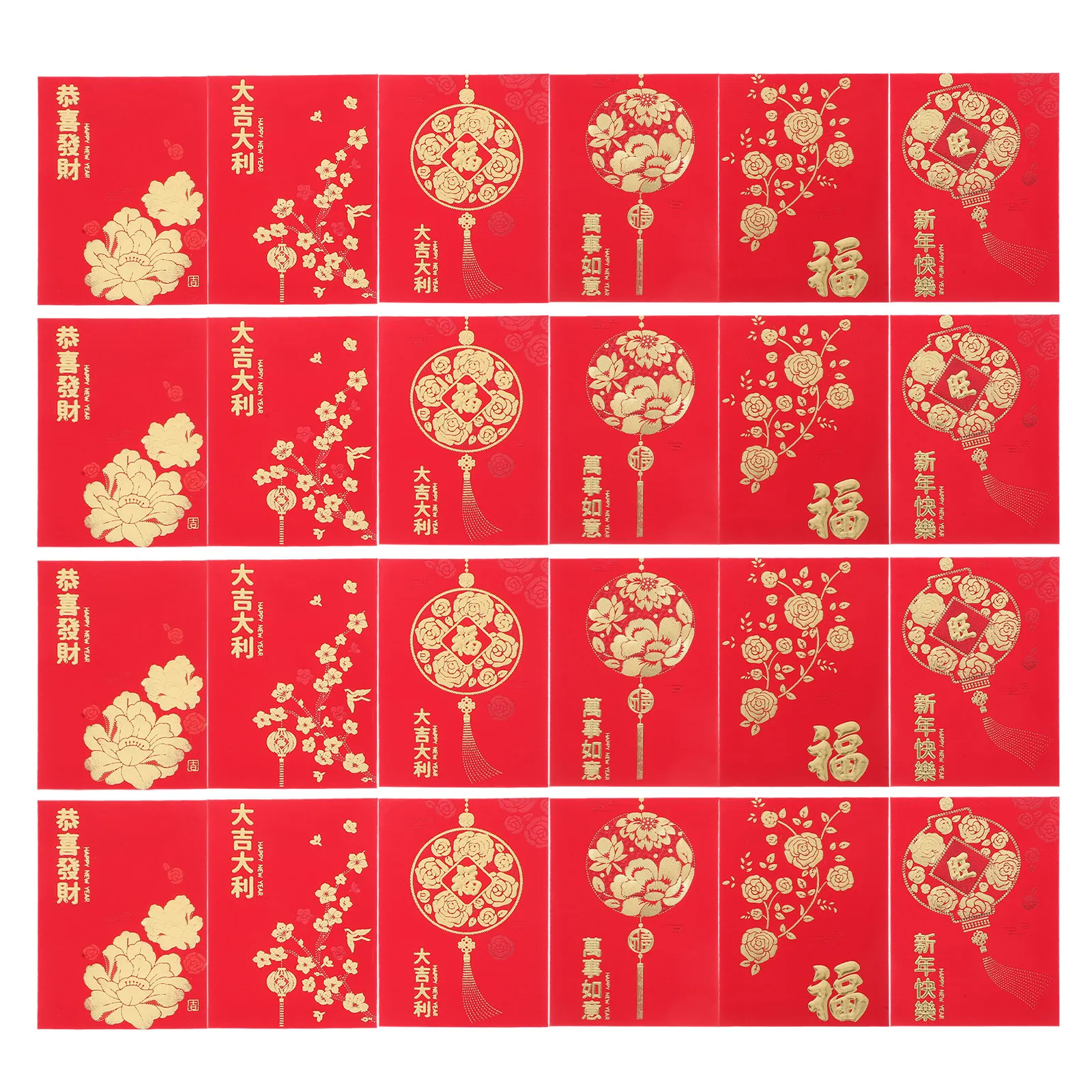 48Pcs Red Envelopes for Year of The Snake Chinese New Year Lucky Money Pockets Elegant Traditional Paper Design Wedding Birthday
48Pcs Red Envelopes for Year of The Snake Chinese New Year Lucky Money Pockets Elegant Traditional Paper Design Wedding Birthday
