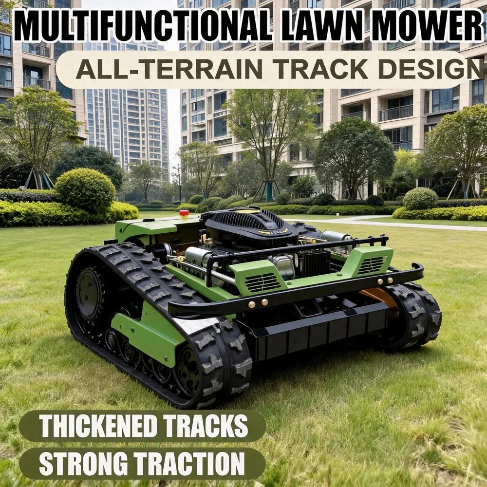 All-Terrain Multi-use Trimmer 1000mm Cutting Width Small Tracked Lawn Mower Remote Control CE Certified Farm Agriculture Use
All-Terrain Multi-use Trimmer 1000mm Cutting Width Small Tracked Lawn Mower Remote Control CE Certified Farm Agriculture Use