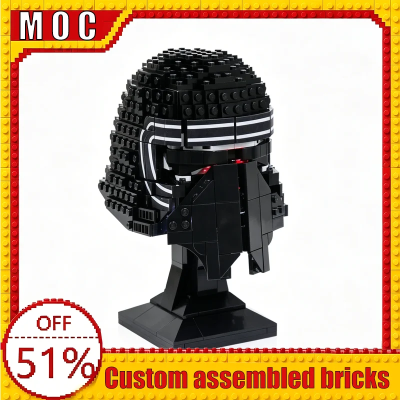 NEW 536PCS MOC Custom Sci-Fi Warrior Helmet Model Building Blocks Assembly Toy Educational DIY Collection Gift For Boys Birthday
NEW 536PCS MOC Custom Sci-Fi Warrior Helmet Model Building Blocks Assembly Toy Educational DIY Collection Gift For Boys Birthday