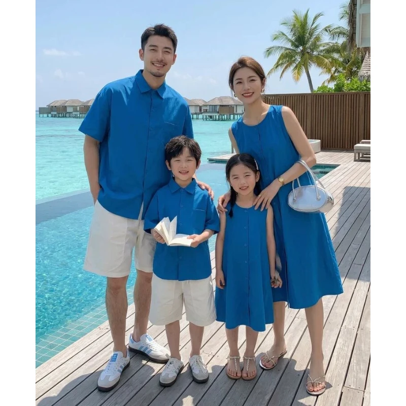 2026 Summer Korean Family Matching Set Mom Daughter Elegant Dress Dad Son Stylish Shirt Casual Photoshoot 3P Fashion Outfits
2026 Summer Korean Family Matching Set Mom Daughter Elegant Dress Dad Son Stylish Shirt Casual Photoshoot 3P Fashion Outfits