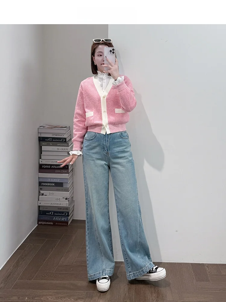 Ультрамягкий шелково-шерстяной кардиган с высокой плотностью вязки, устойчивый к скатыванию и усадке, красивого цвета, женский вязаный свитер для весеннего сезона
Ультрамягкий шелково-шерстяной кардиган с высокой плотностью вязки, устойчивый к скатыванию и усадке, красивого цвета, женский вязаный свитер для весеннего сезона