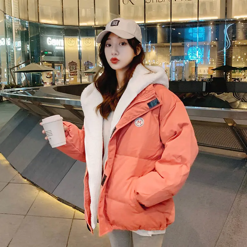 Winter Jackets Women Parka Warm Puff Jacket Long Sleeve Hooded Cotton Jacket Student Thick Loose Korean Fashion Coats
Winter Jackets Women Parka Warm Puff Jacket Long Sleeve Hooded Cotton Jacket Student Thick Loose Korean Fashion Coats