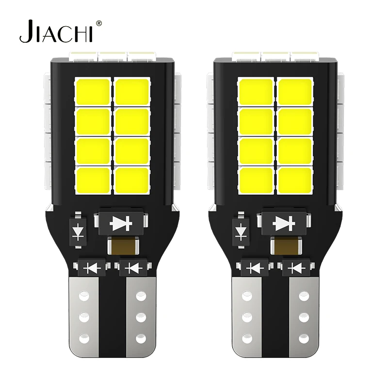 Jiachi 50pcs T15-2835-27SMD T16 921 912 CANBUS LED Bulbs 12-24V Auto Stop Reverse Light for Car
Jiachi 50pcs T15-2835-27SMD T16 921 912 CANBUS LED Bulbs 12-24V Auto Stop Reverse Light for Car