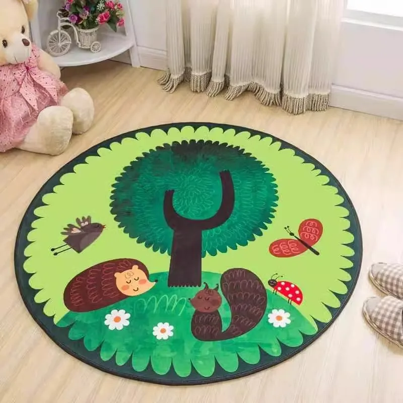 Round Children's Room Carpet Cartoon Cute Bedroom Carpets Geometric Pattern Living Room Rug Animal Flower Easy To Care Rug Ковер
Round Children's Room Carpet Cartoon Cute Bedroom Carpets Geometric Pattern Living Room Rug Animal Flower Easy To Care Rug Ковер