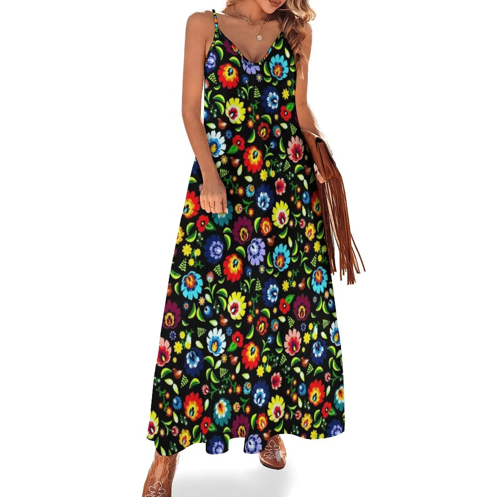 Hungarian Folk Pattern Sleeveless Dress cocktail dresses luxury evening dress woman for wedding womens dress Evening gown
Hungarian Folk Pattern Sleeveless Dress cocktail dresses luxury evening dress woman for wedding womens dress Evening gown