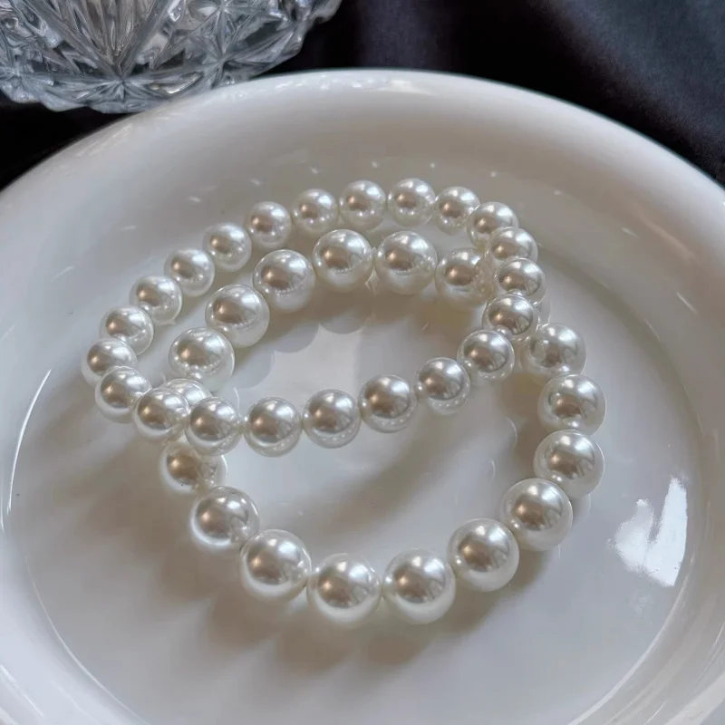 Australian white pearl bracelet with elastic cord, one size fits all, 2026 new popular model, light luxury niche, high-end feel,
Australian white pearl bracelet with elastic cord, one size fits all, 2026 new popular model, light luxury niche, high-end feel,
