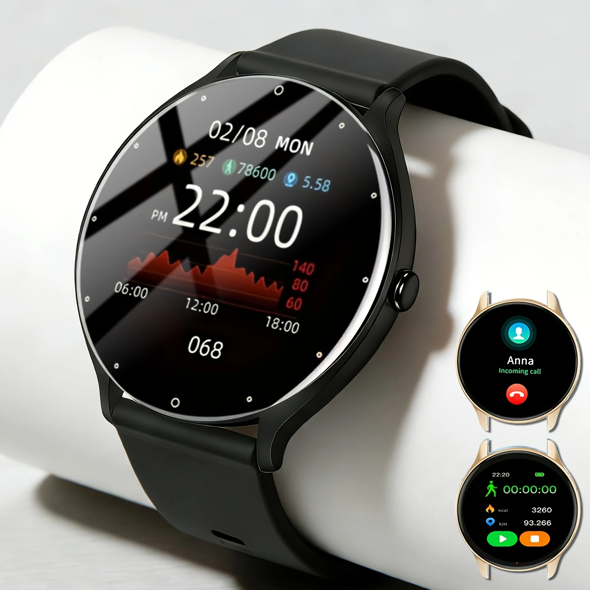 Valentines Day Gift Best Selling Round Full Touch Large Screen Smart Watch Support Wireless Call Answer Reject Dial Unisex 100 Sports Modes Sleep Monitor Built In Game Weather Calculator Pedometer Compatible with Android iOS Must Have
Valentines Day Gift Best Selling Round Full Touch Large Screen Smart Watch Support Wireless Call Answer Reject Dial Unisex 100 Sports Modes Sleep Monitor Built In Game Weather Calculator Pedometer Compatible with Android iOS Must Have